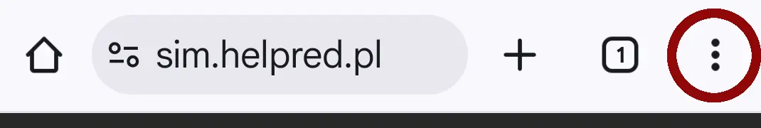 ikona listy wyboru na urządzeniu z Androidem